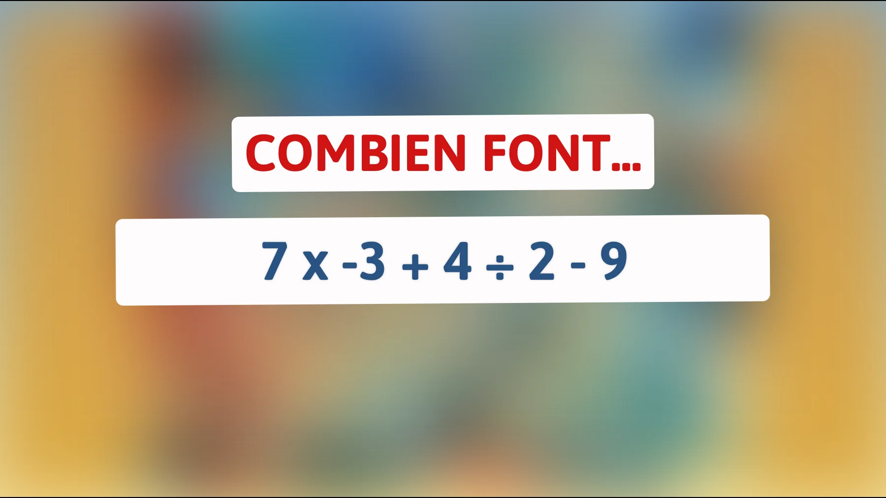 Découvrez l'énigme mathématique qui fait trembler Internet : seul un génie peut la résoudre !"